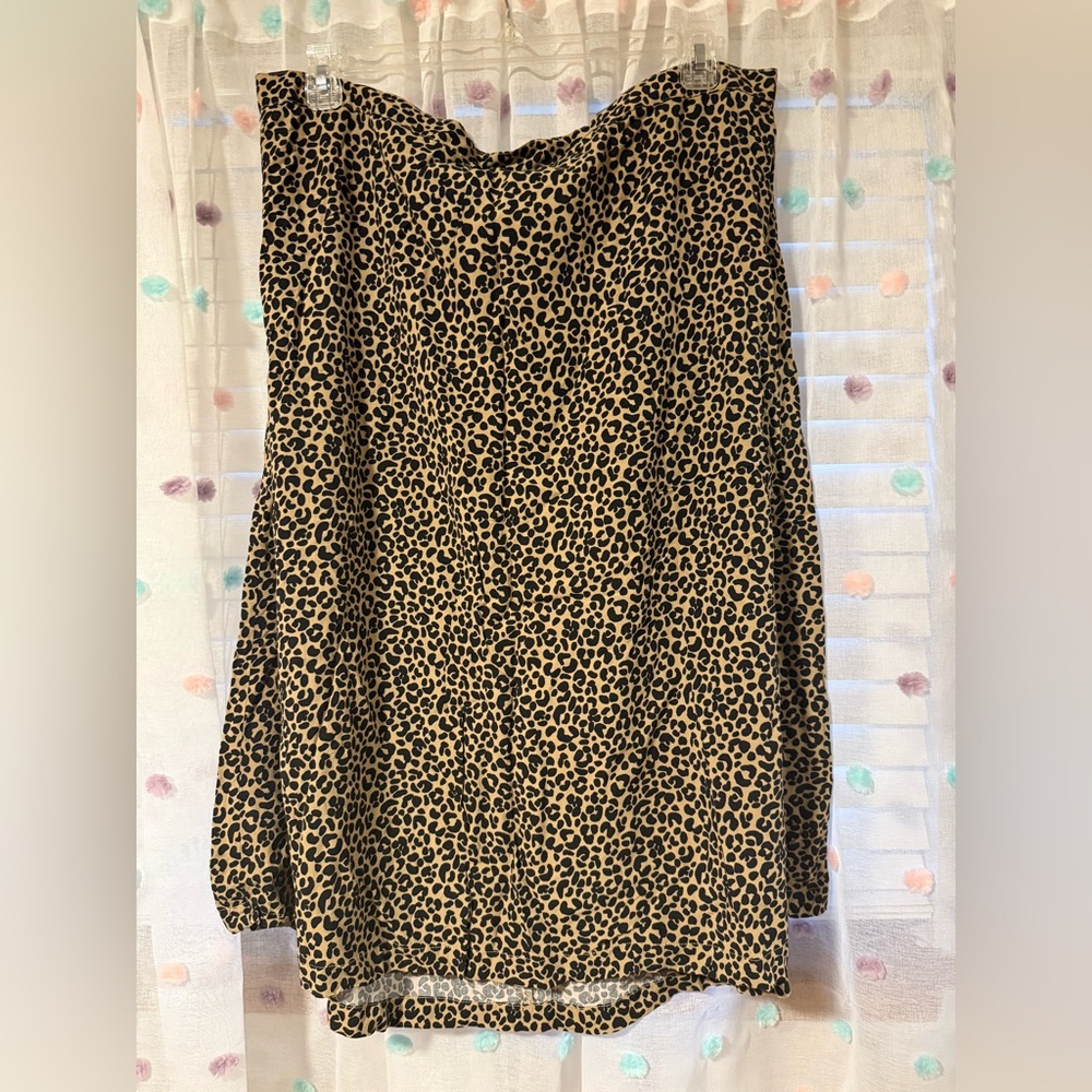 Leopard Print Skirt | Old Navy | XXL Tall